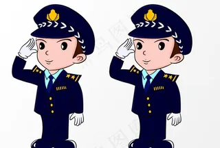 卡通警察图片