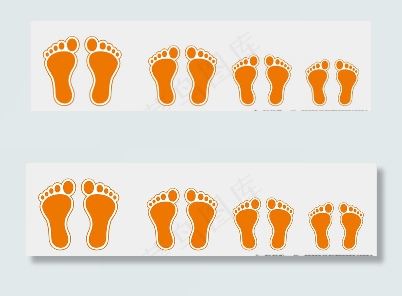脚丫矢量图图片