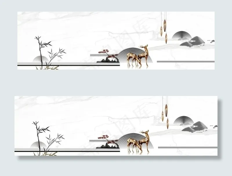 中式新中式背景图片(9449X3071(DPI:300))psd模版下载