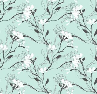 清新小兰花平铺图图片