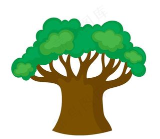 卡通树图片