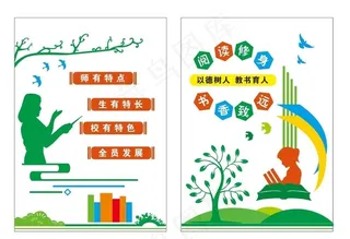 校园文化墙 阅读墙 读书墙图片