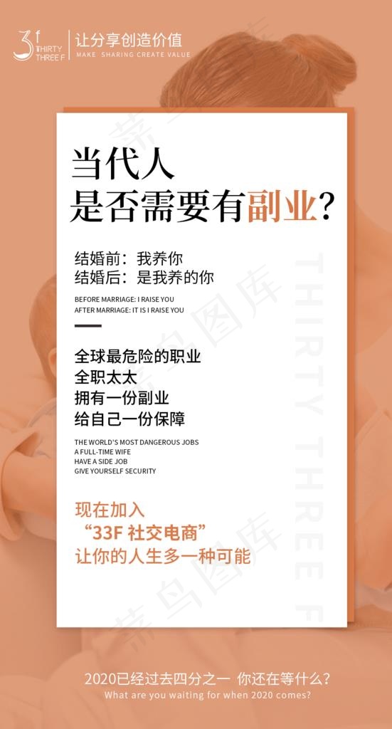 微商海报图片psd模版下载