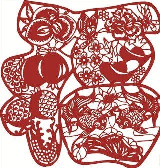 福字图案 窗花图片