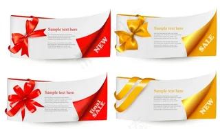 礼物包装 礼品彩带图片