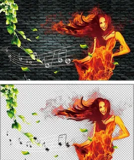 原创烈火美女激情燃烧图片