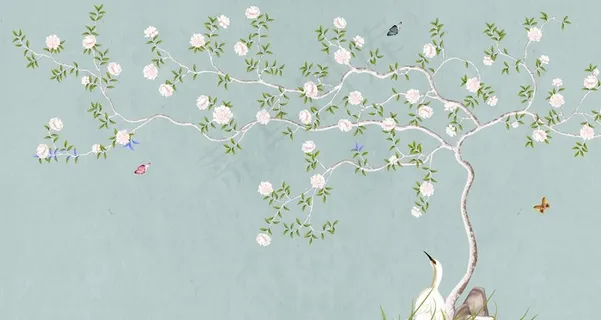 新中式花鸟工笔画图片