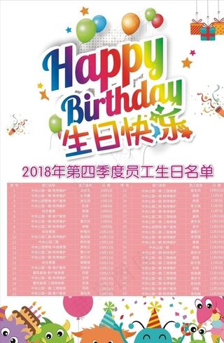 生日海报图片