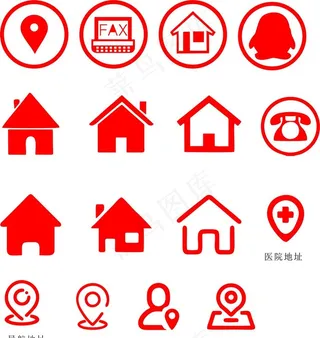 图标  位置   房子图片