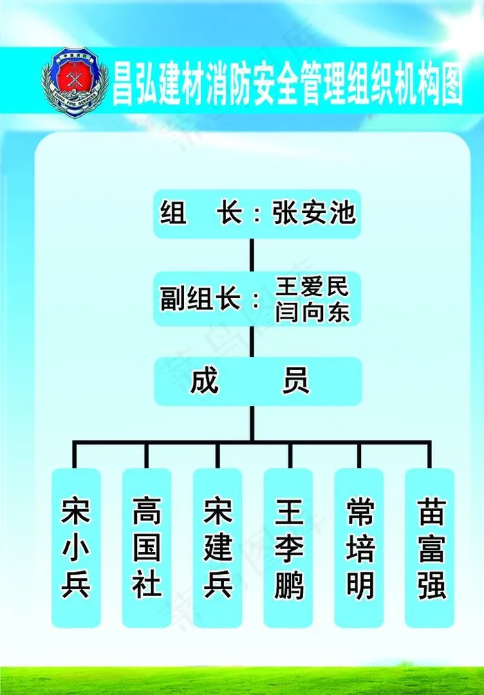 组织机构图图片psd模版下载