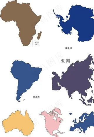 七大洲图片
