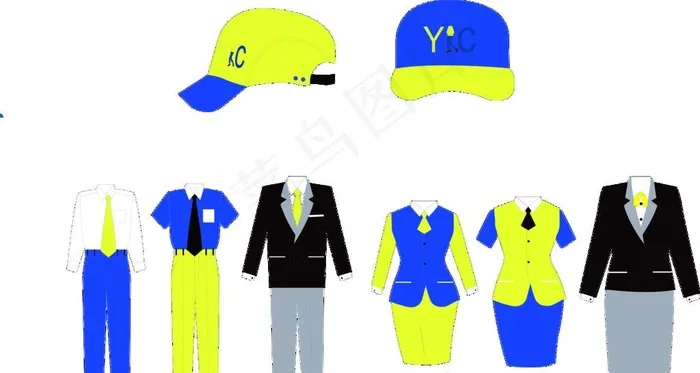 vi工作服样机图片psd模版下载