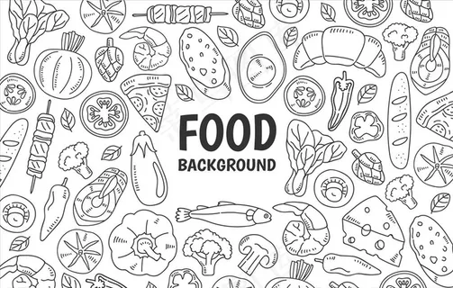 矢量食物背景图片