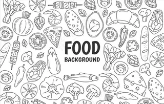 矢量食物背景图片