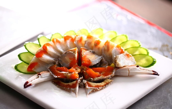 红膏咸蟹图片