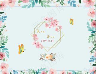 婚礼 婚庆 背景图图片