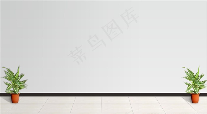 白墙样机图片psd模版下载