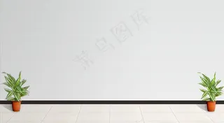 白墙样机图片