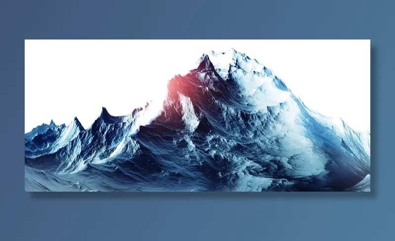 雪山图片(5055X2386(DPI:300))psd模版下载