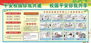 校园安全感满意度展板图片