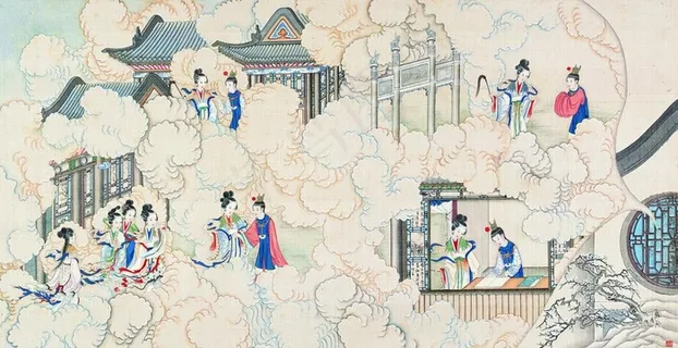 古代市井工笔画图片 古代市井工笔画图片