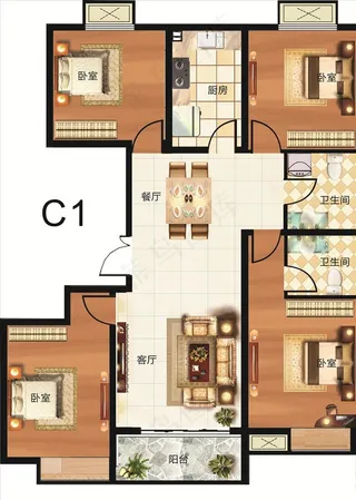 房地产户型图图片