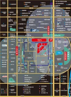 黑色背景 成都区位图 房地产图片