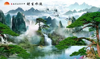 流水生财图片