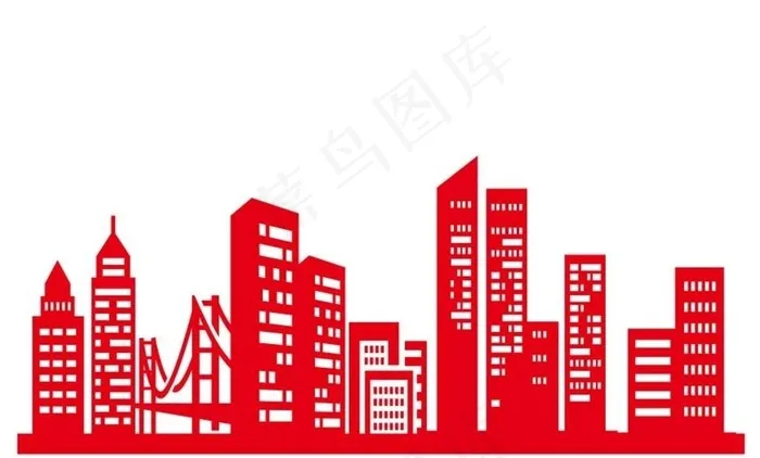 矢量城市建筑图片cdr矢量模版下载