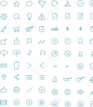 矢量办公图标图片