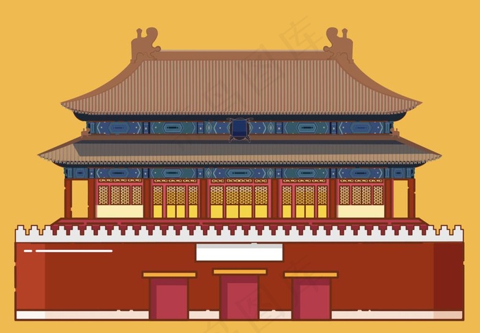 神武门图片ai矢量模版下载