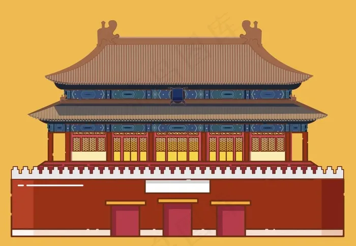 神武门图片ai矢量模版下载