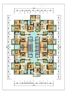 一梯八户标准层户型平面图图片