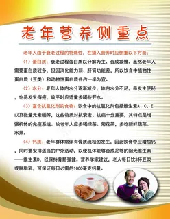 老年人营养侧重点图片 老年人营养侧重点图片