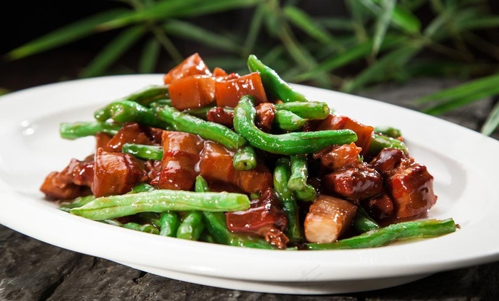 豆角红烧肉图片
