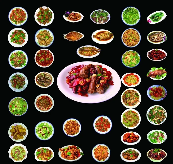 美食 菜谱 盘菜图片(7334X7192(DPI:70))psd模版下载