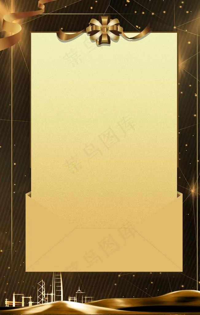 金色邀请函背景图片(3545X5315(DPI:254))psd模版下载