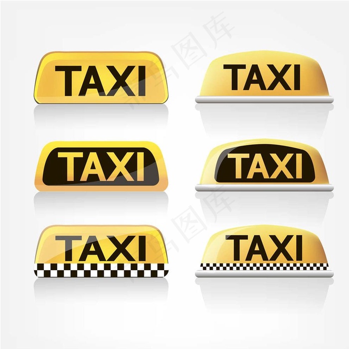 TAXI出租车设计图片eps,ai矢量模版下载