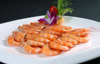 白灼基围虾图片