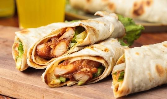 鸡肉卷鸡蛋饼图片