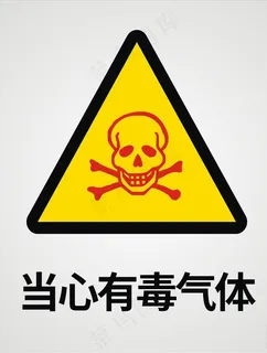 当心有毒气图片