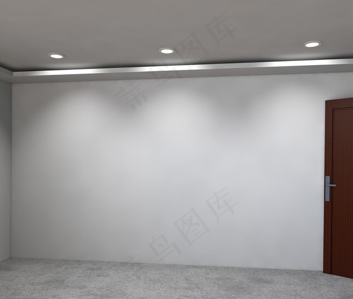室内墙灯光已打好图片