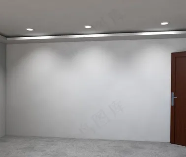 室内墙灯光已打好图片