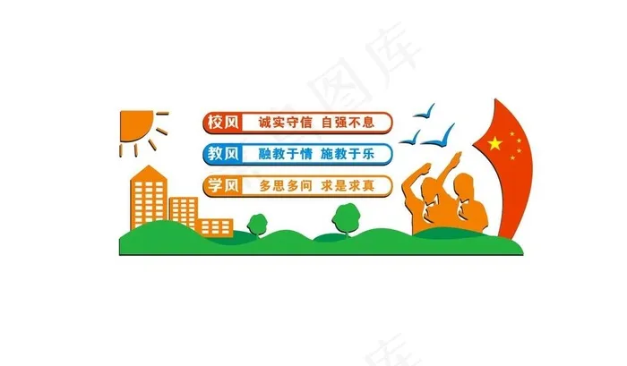 三风一训图片cdr矢量模版下载