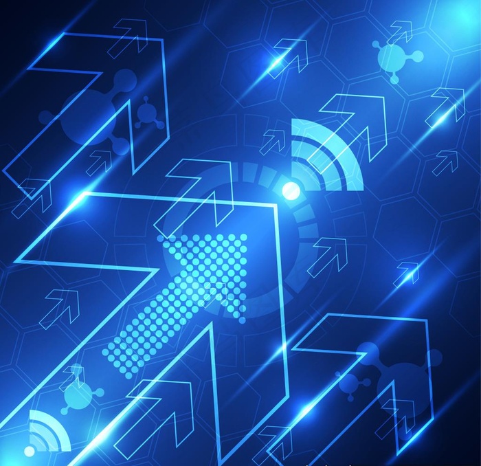 科技箭头背景图片
