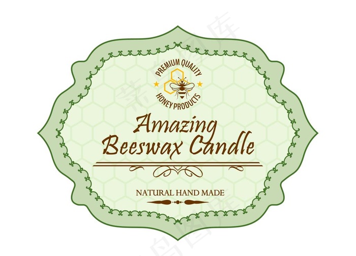 蜂蜡不干胶图片