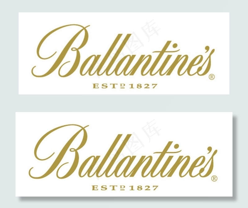 百龄坛(Ballantine)图片ai矢量模版下载