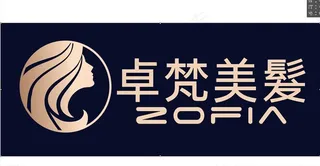 卓梵美发logo图片