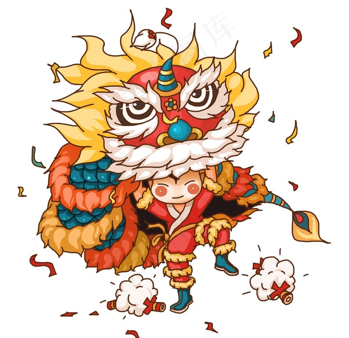 新年舞狮图片