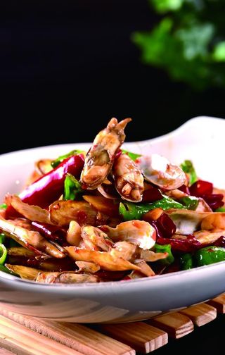 香辣炒蛏子图片